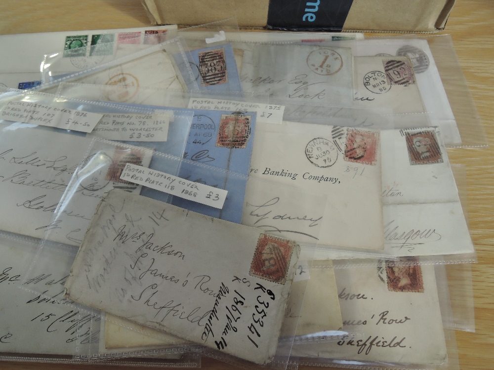 GB & SOME WORLD POSTAL HISTORY COLLECTION, QVIC-EARLY QEII Box with a good couple of hundred items - Image 5 of 6