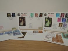 GB 1971 RANGE OF GPO STRIKE FIRST DAY COVERS (PO OPEN, PETERSFIELD) & PRIVATE POST COVERS Half a