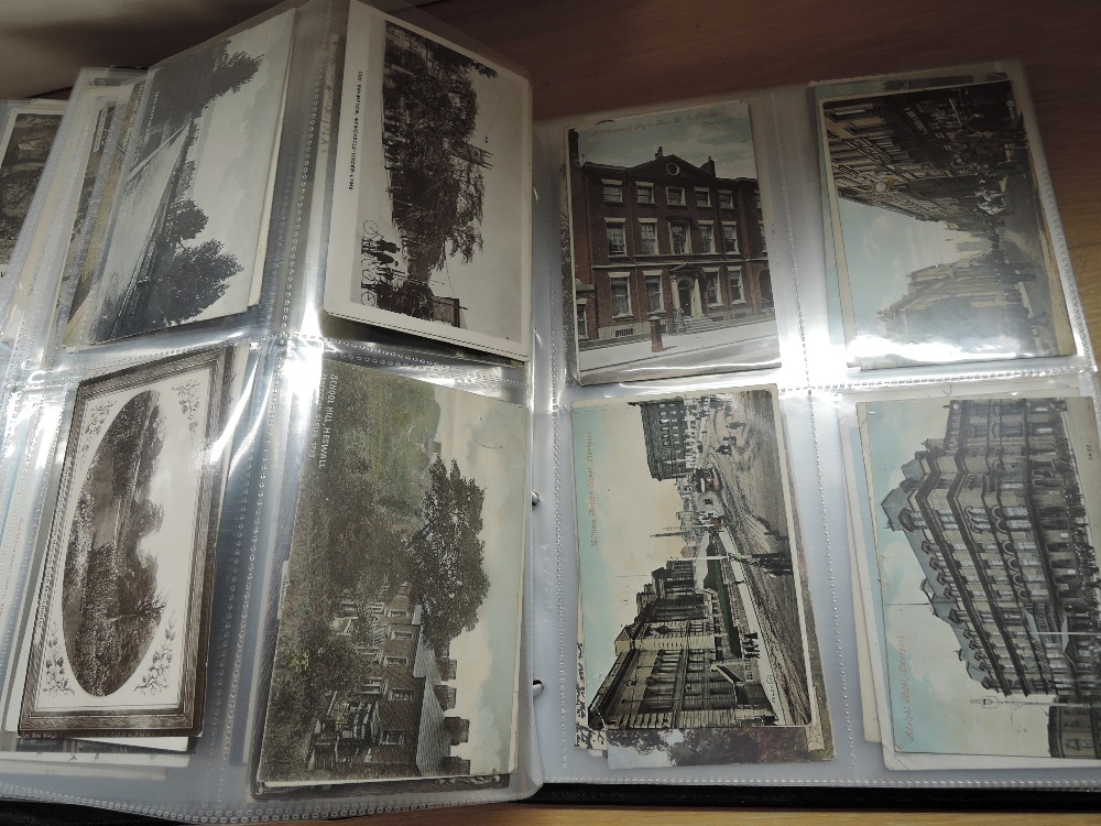 POSTCARDS, 2 ALBUMS, ONE EARLIER TO MID, SECOND MODERN MATERIAL Two bulging postcard albums each - Image 8 of 8