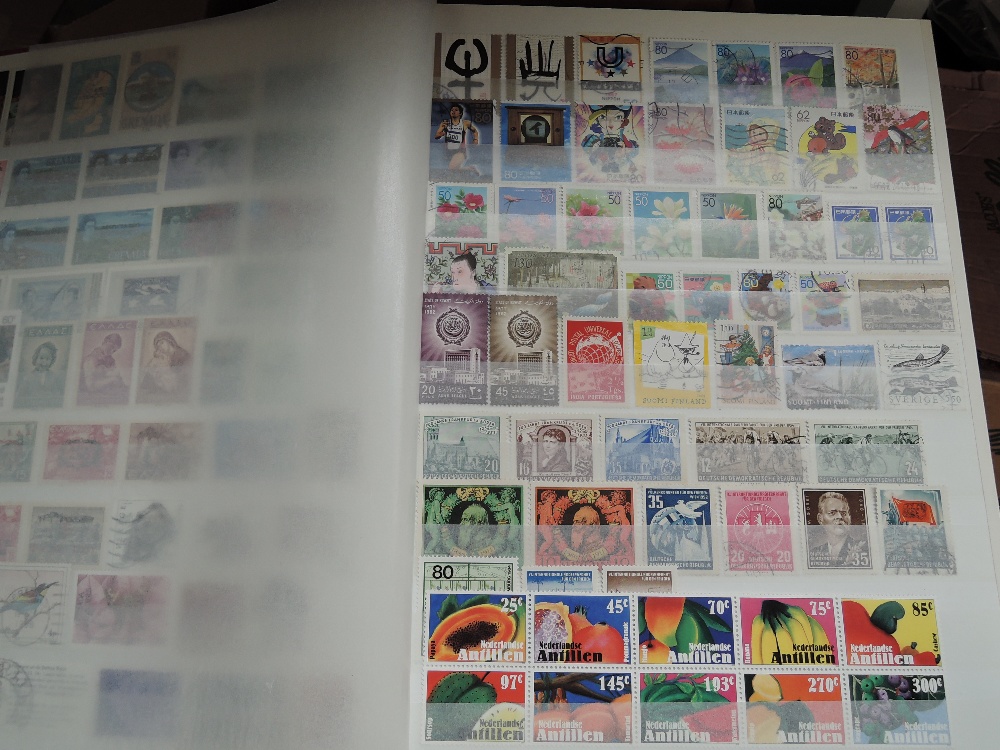 15 x WORLD STAMP COLLECTIONS IN STOCKBOOKS, SOLD AS ONE LARGE LOT Box of stockbooks, various sizes - Image 2 of 5