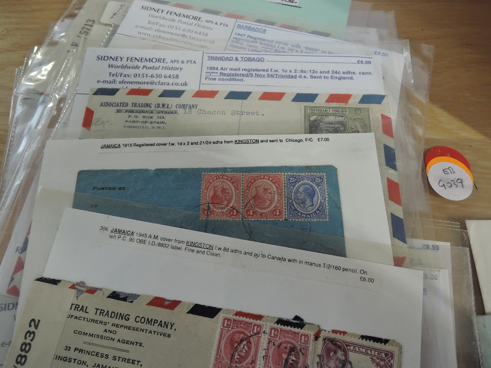 BRITISH COMMONWEALTH, POSTAL HISTORY COLLECTION IN BOX, APX 250 COVERS Box with collection of - Image 5 of 6