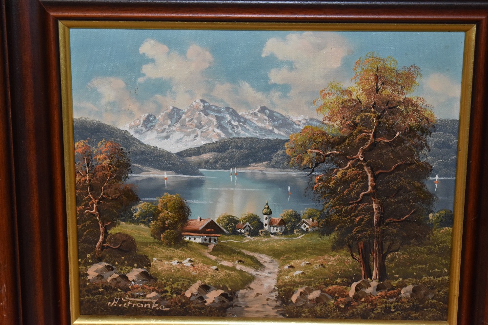 Artur Franke (20th Century, German), oil on canvas, Four continental and seasonal landscapes, - Image 6 of 7