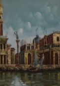 Artist Unknown (20th Century), watercolour, A Venetian landscape depicting the Piazza San Marco,