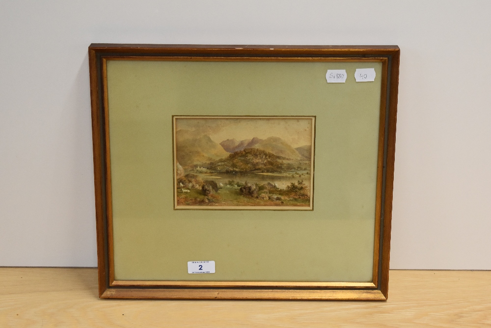 *Lake District Interest - William Henry Nutter (c.1818-1872), watercolour, 'ullswater', signed and - Image 2 of 5