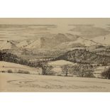 *Lake District Interest - After Alfred Wainwright (1907-1991), print, 'The North Western Fells',