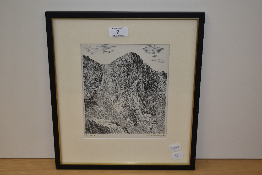*Lake District interest - Alfred Wainwright (1907-1991, British), pen and ink, 'Steeple', at - Image 2 of 4