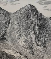 *Lake District interest - Alfred Wainwright (1907-1991, British), pen and ink, 'Steeple', at