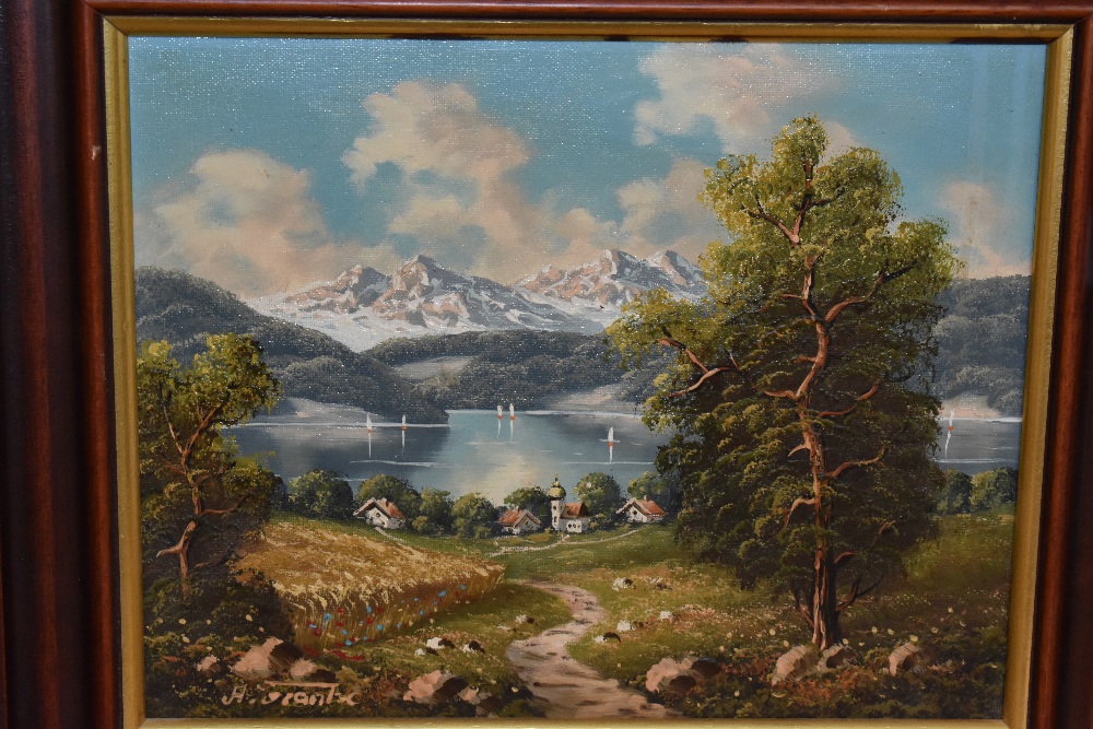 Artur Franke (20th Century, German), oil on canvas, Four continental and seasonal landscapes, - Image 5 of 7