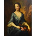 20th Century British School, oil on canvas, A portrait of 'Frances, daughter of Sir Martyn of