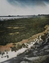 *Local Interest - After Helen Hanson (20th Century, British), coloured etching, 'Sea Lavender',