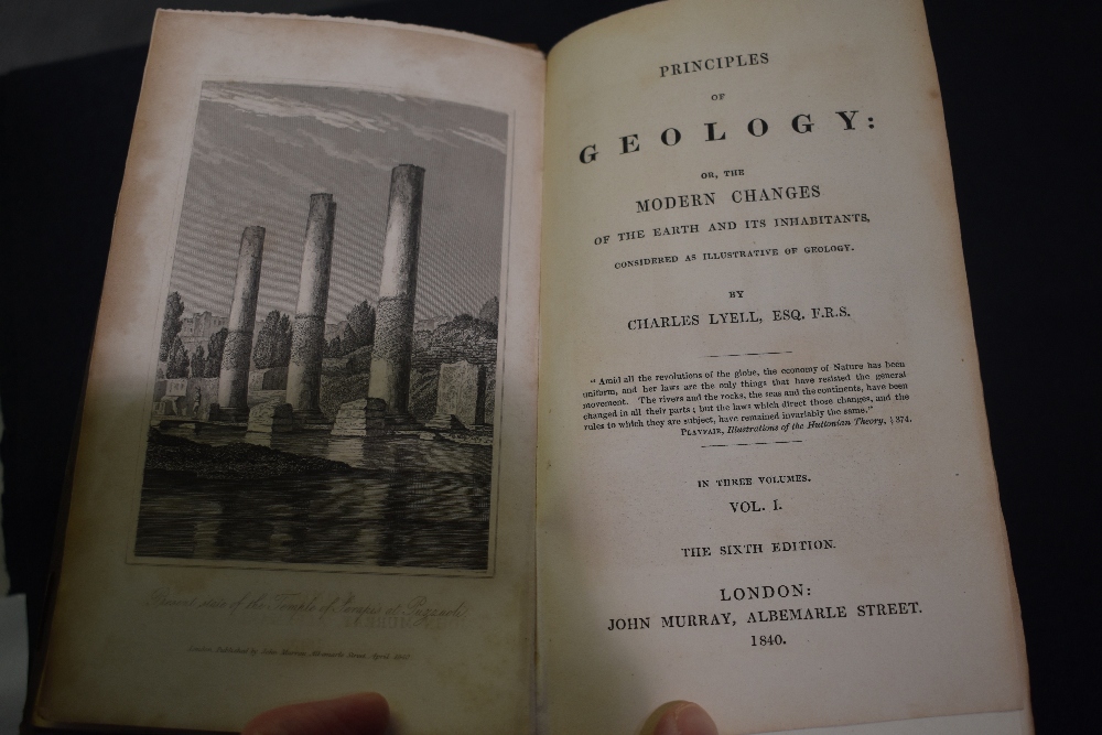 Geology. Lyell, Charles - Principles of Geology: or, The Modern Changes of the Earth and its - Image 2 of 3