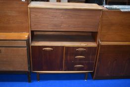 A vintage teak sideboard/cocktail bar, approx. dimensions W92 D34 H110cm