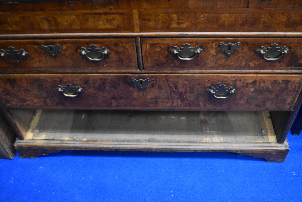 A fine Queen Anne walnut bureau , having double arch topped, Italian style mirrored panels to doors, - Image 10 of 19