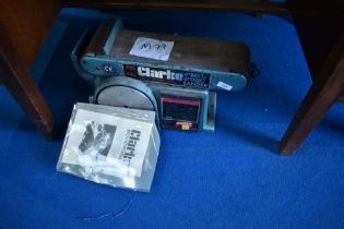 A Clarke belt and disc sander
