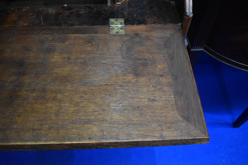 A fine Queen Anne walnut bureau , having double arch topped, Italian style mirrored panels to doors, - Image 8 of 19