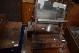 Two 19th Century toilet mirrors (af)