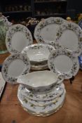 A selection of Wedgwood sycamore pattern dinnerwares