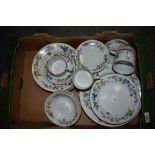 A quantity of decorative Indonesian 'Woodhill' floral patterned dinner and teawares.