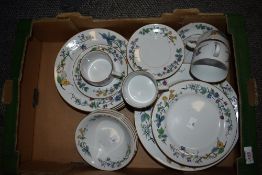 A quantity of decorative Indonesian 'Woodhill' floral patterned dinner and teawares.