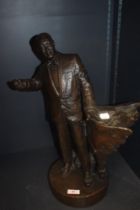 After Nicholas Dimbleby (b.1946, British), a bronze study, Duke Ellington, maquette for Soho Square,