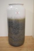 A mid-Century West German Bay vase, two toned and cylindrical, number 710 40, measuring 42cm tall