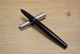 A Parker 51 MkIII aero fill fountain pen in black with steel cap