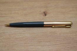 A Parker 65 propelling pencils in grey with rolled gold caps