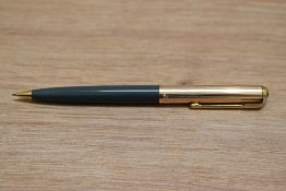 A Parker 65 propelling pencils in grey with rolled gold caps