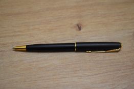 A Parker Sonnet ballpoint pen in matt black