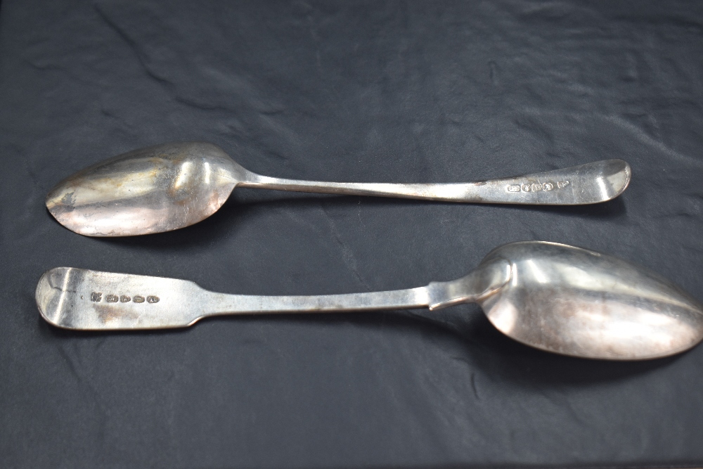 A George III silver Old English pattern spoon, with engraved initials SC to terminal, marks for - Image 2 of 2