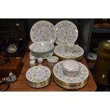 A quantity of Minton Vanessa patterned tableware
