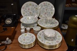 A quantity of Minton Vanessa patterned tableware