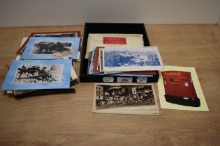 An assorted collection of postcards relating to European architecture, post offices, and Scottish