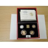 A Royal Mint United Kingdom 1998 Queen Elizabeth II Britannia Gold Proof Four Coin Sovereign