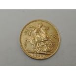 A 1909 Edward VII Gold Sovereign, Royal Mint