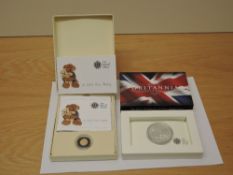 A 2011 Queen Elizabeth II Gold Quarter Sovereign, Royal Mint, in A Gift For Baby box with