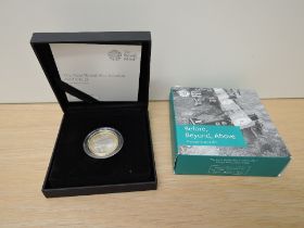 A Royal Mint 2017 The First World War Aviation UK £2 Coin in fitted presentation box, with
