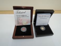 A London Mint 2012 Diamond Jubilee Gibraltar Double Portrait Gold Quarer Sovereign, in capsule