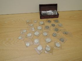 A collection of GB Silver Coins, Half Crowns, Florins, Shillings and Sixpences, 1940-1946 Half