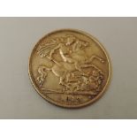 A 1912 George V Gold Half Sovereign, Royal Mint