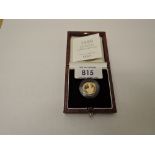 A Royal Mint United Kingdom 1999 Queen Elizabeth II Britannia 1/10oz Gold Proof £10 Coin, in case