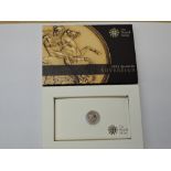 A 2011 Queen Elizabeth II Gold Quarter Sovereign, Royal Mint, in card box with certificate