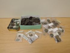 A collection of GB & World Copper Coins and early GB Tokens, 18th & 19th Coins seen, many in poor