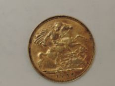 A 1903 Edward VII Gold Half Sovereign, Royal Mint