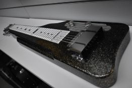 Gretsch G5715 Electromatic Lap Steel, Black Sparkle, serial number CY04121719