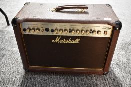 A Marshall AS50R acoustic amplifier