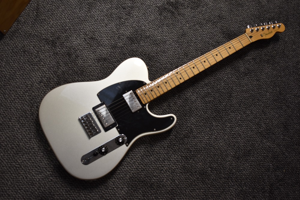 A Fender Telecaster, HH Mexican Silver metallic black top, serial number MX10081130, circa 2010,