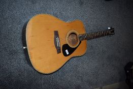 A Yamaha acoustic guitar - rare model FG151, having aged spruce top, mahogany body, serial number