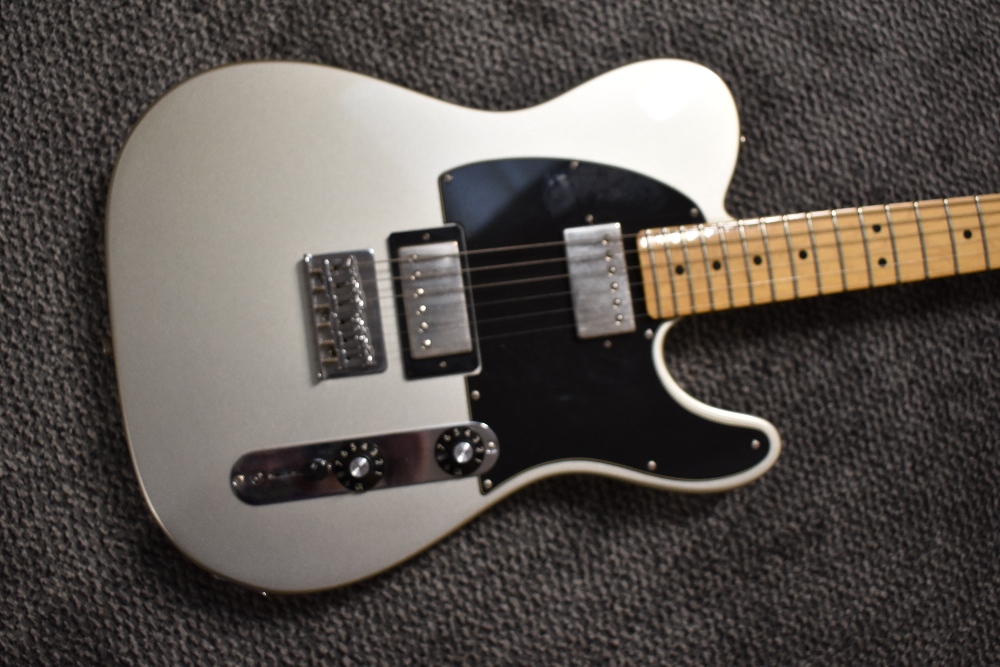 A Fender Telecaster, HH Mexican Silver metallic black top, serial number MX10081130, circa 2010, - Image 2 of 5