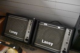 A pair of Laney CP10 monitors